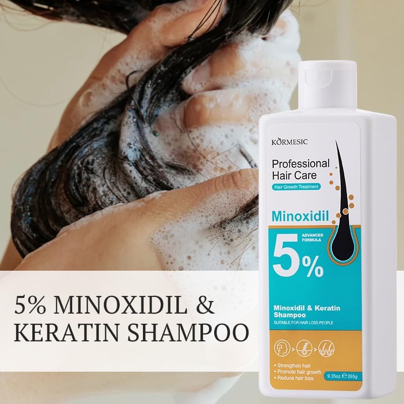 Kormesic 5% Minoxidil and Keratin Shampoo - 265g