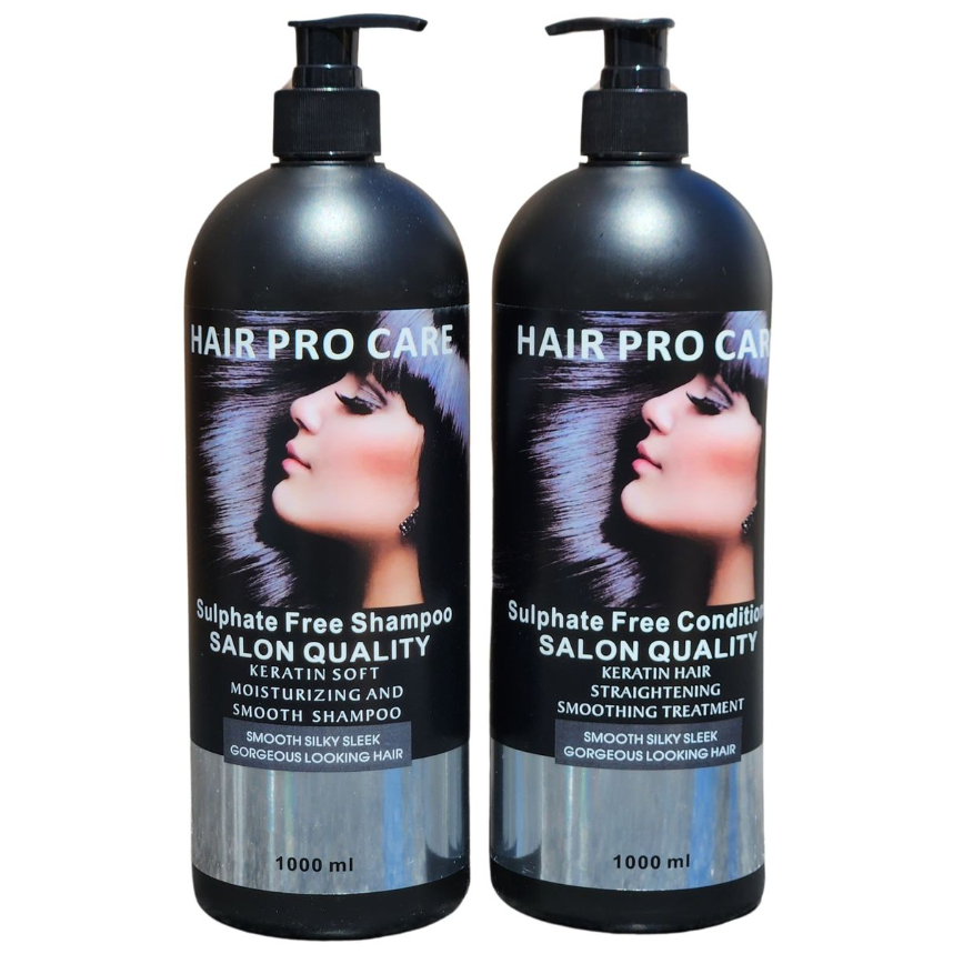 Keratin Sulphate-Free Shampoo & Conditioner Set – Nourishing Hair Care Duo (2 × 1000ml)
