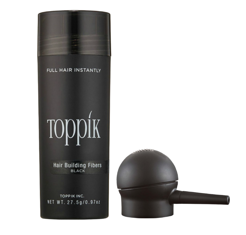 Toppik Hair Building Fibers Kit – Instant Hair Loss Concealer (Black, 27.5g)