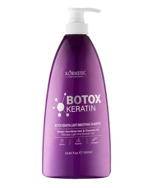 Kormesic Keratin Deeply Nourishing Light Smoothing Shampoo – Sulfate-Free Daily Care (1000ml)