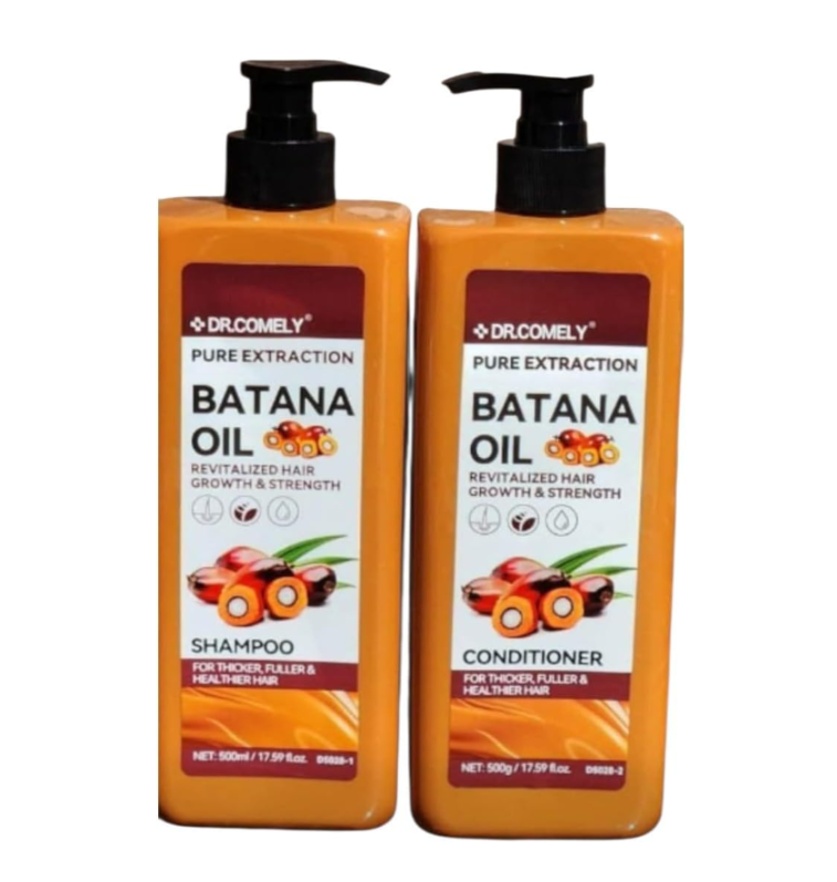 Dr. Comely Batana Oil Shampoo & Conditioner Set – Revitalized Hair Growth & Nourishment (2 × 500ml)