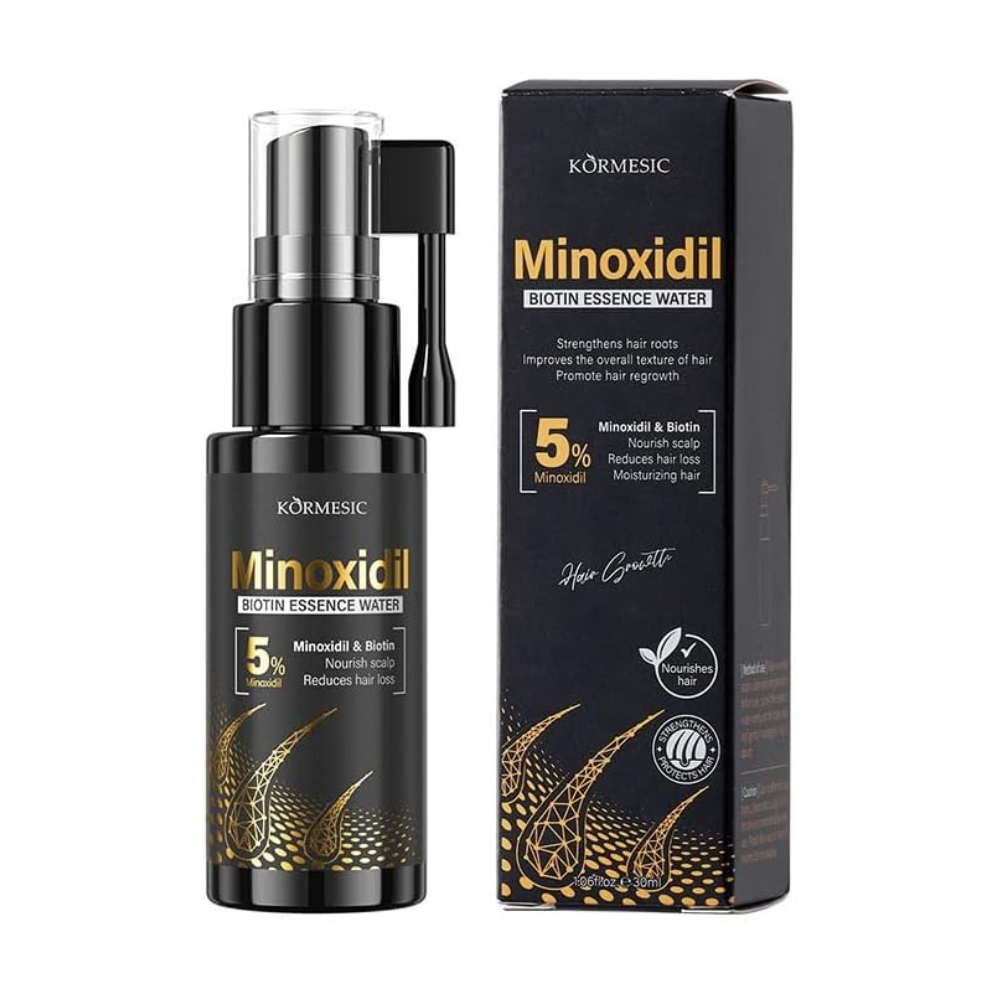 Kormesic Minoxidil 5% Biotin Essence Water, Hair Growth Serum - 30ml